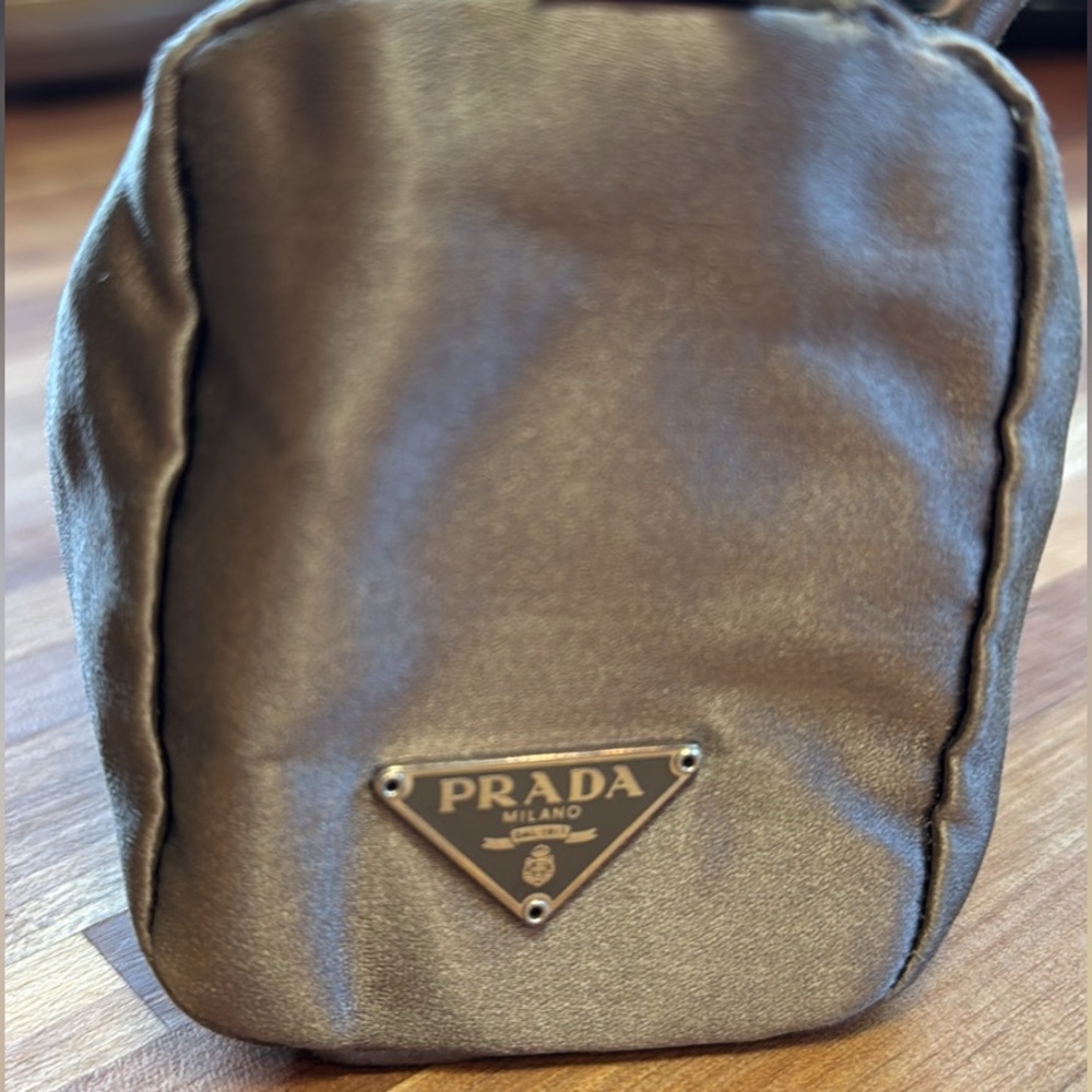 Prada Grey Satin Raso Mini Bag